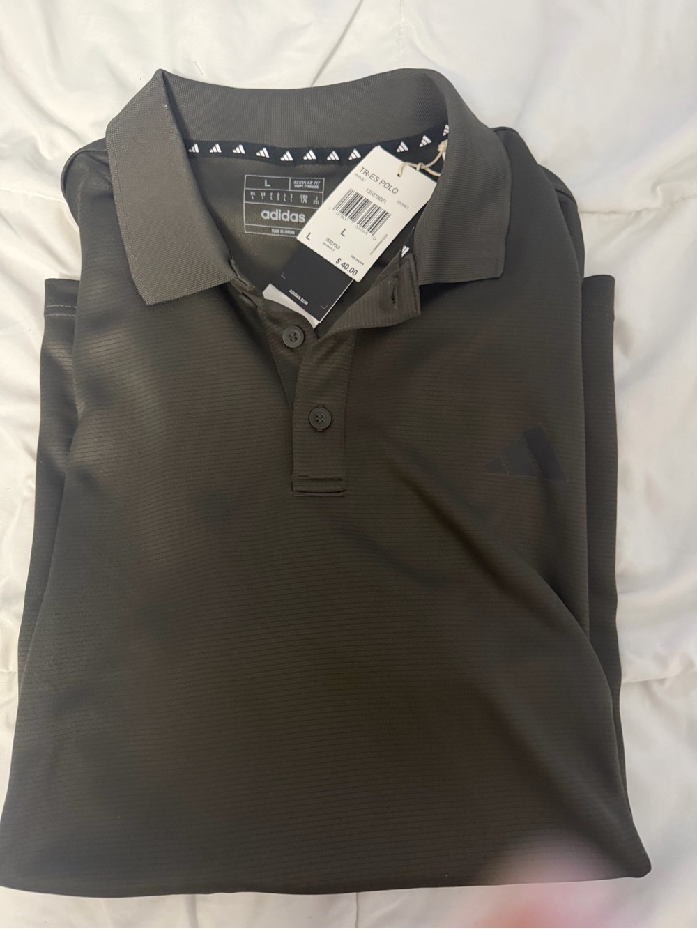 adidas Men's green polo Shirt - Classic Performance new with tags
